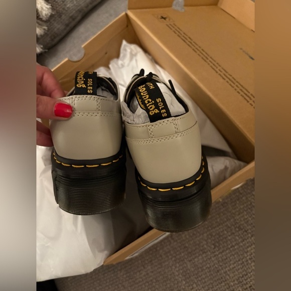 BNWT Dr. Martens Audrick 3 eye Shoes – Cobblestone Gray – Size 9 - Picture 5 of 15